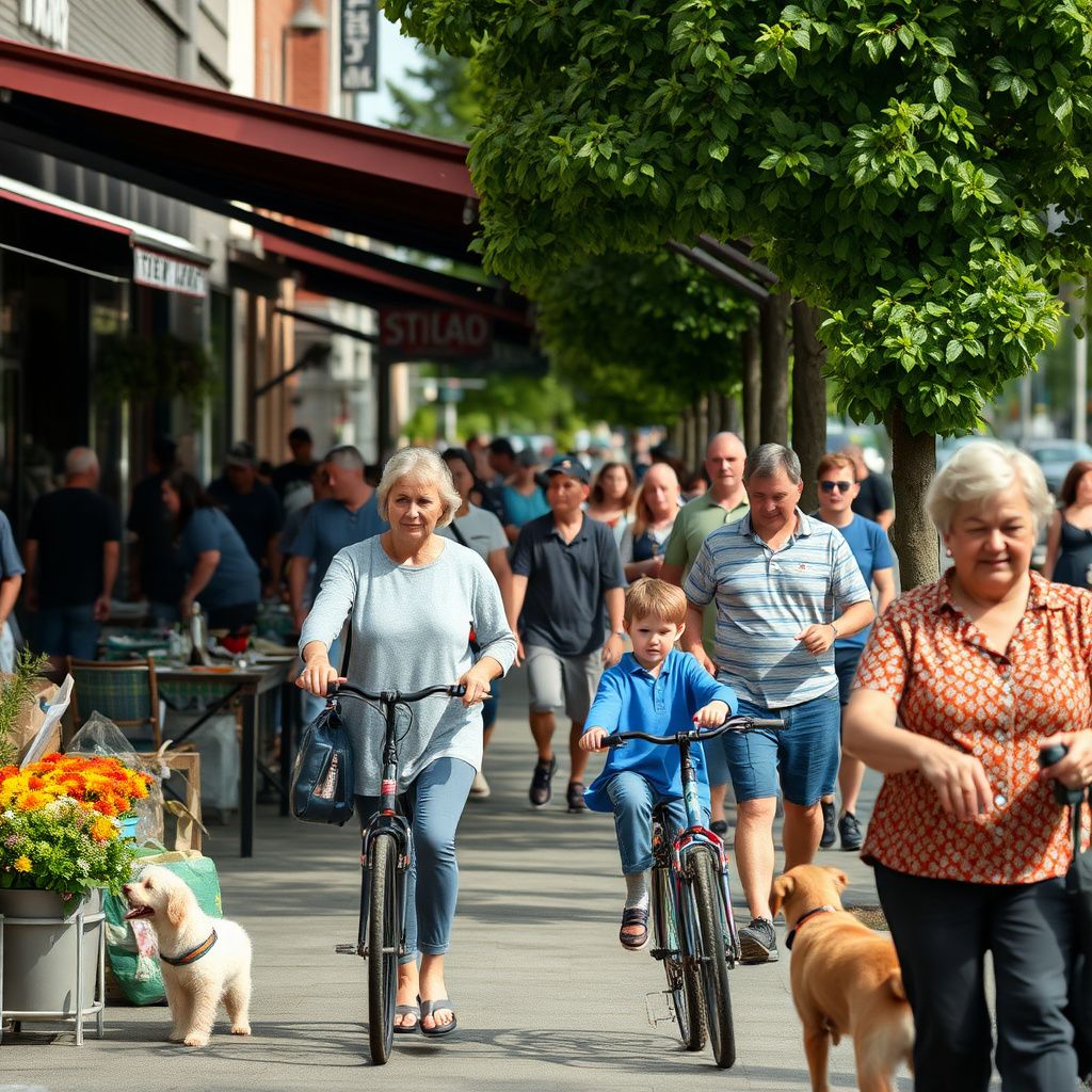 A quiet, tree-lined residential street in View Royal, BC, with well-kept homes and a sense of community.